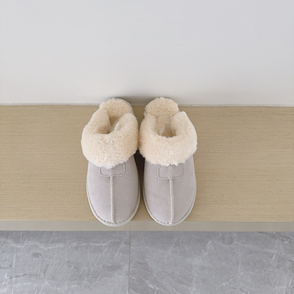 Natural Sheepskin Fur Slippers Female Winter Slippers Women Warm Indoor Slippers Soft Wool Lady Home Slippers 241114