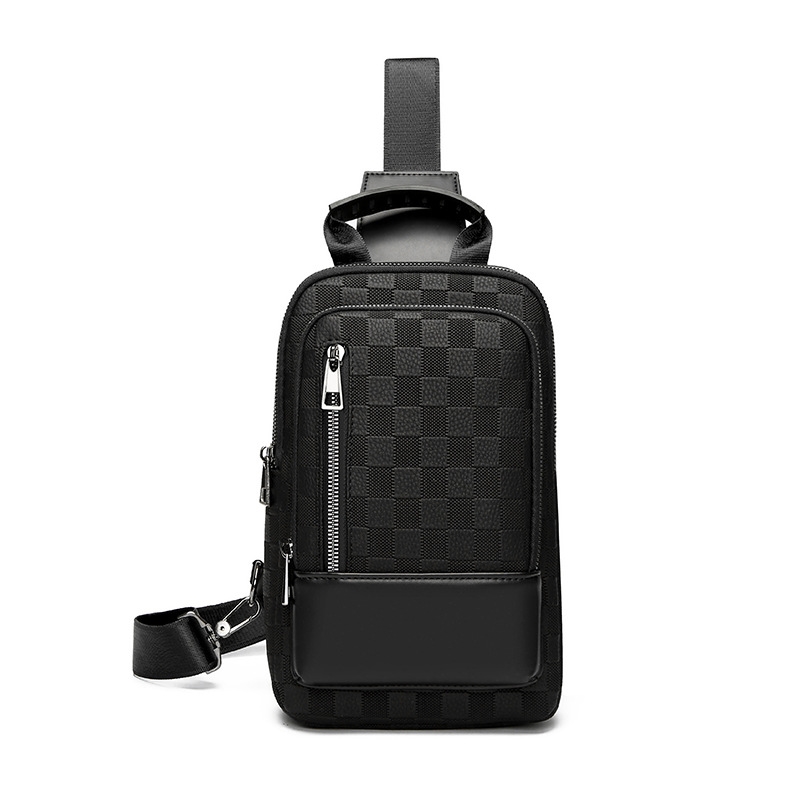 Designer Bag Men's Chest Luxury Bag Bag Style Large Capacity Crossbody Bag Versatile Checkerboard Pattern Casual Shoulder Bag Travel Phone Backpa