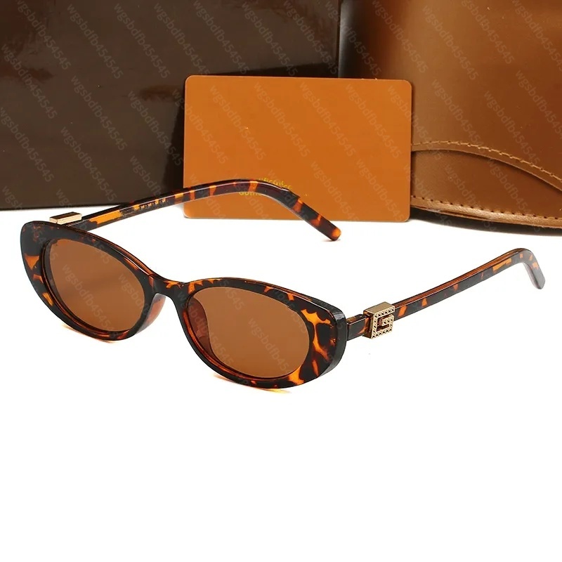 Fashion Designer Sunglasses Women Oval Glasses Womens Sunglass UV400 Polarized Glass Lens With Box