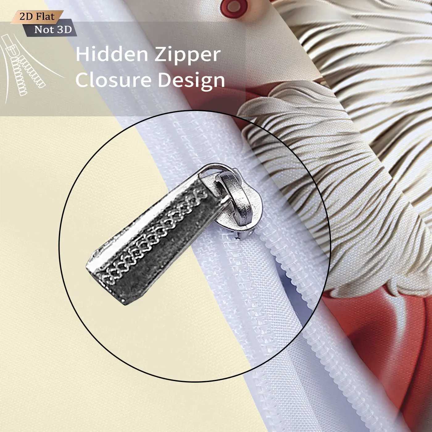 Christmas 3pcs imitation relief Santa Claus print coreless bedding set multi size bedroom bedding holiday decoration machine washable Y251126