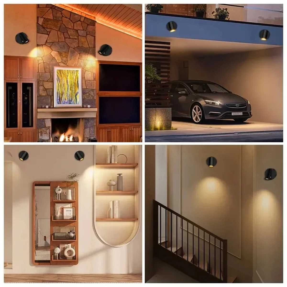 Wireless Wall Light Magnetic Base Lamp Rechargeable Usb Dimmable Indooor Lighting Downlight Beside Touch Room Reading Mount Home M251126