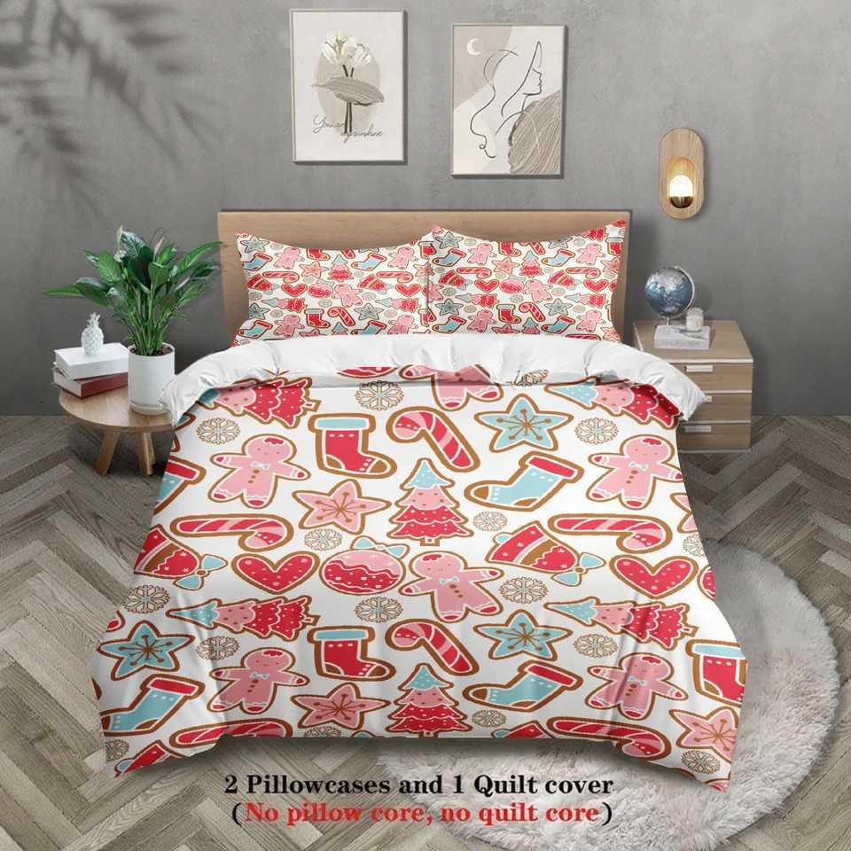 Christmas 2026 Christmas Bedding Set New Year Duvet Cover Set Soft Single Twin Size Home Decor Christmas Gift For Kids Women Home Decor Y251126