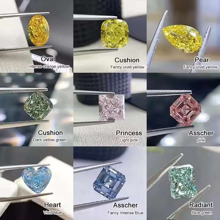 Best Price Round Oval Radiant Lab Created Diamond IGI Certified Loose Diamond Fancy Pink Fancy Intense Pink Lab Grown Diamond