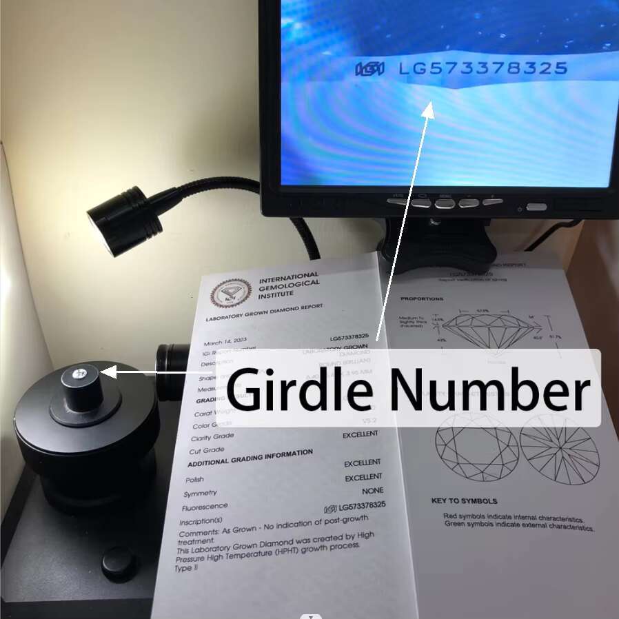 IGI GIA Certificate 4CT 5CT 6CT Wholesale Lab Grown Diamond HPHT CVD Lab Grown Diamond