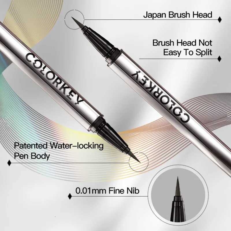Colorkey Liquid Eyeliner Pen Slim Matte Long-lasting Easy Drawing Waterproof Eyeliner MakeupT251126