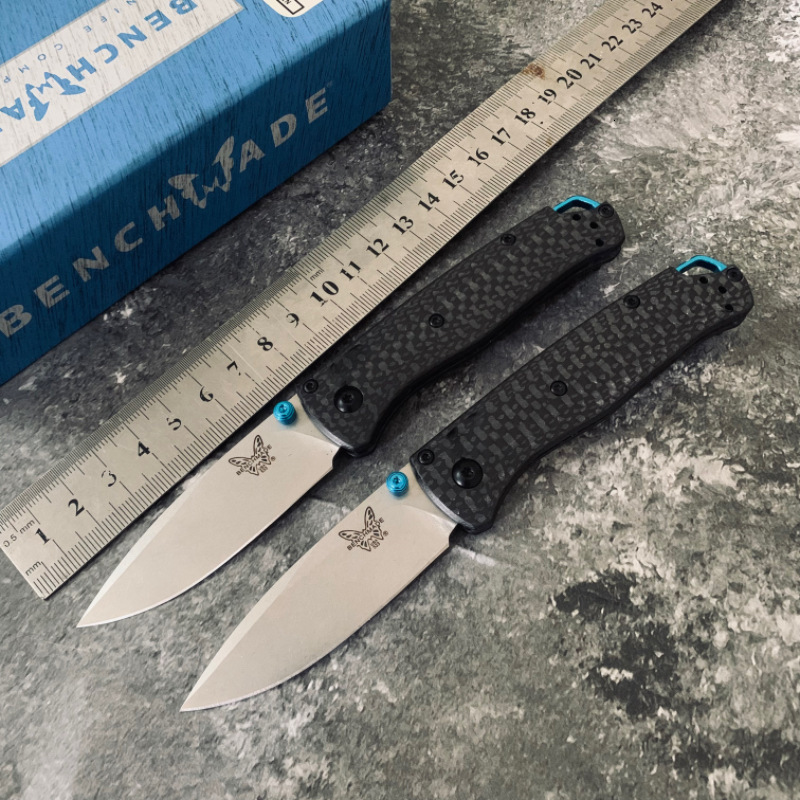 BM 533-3 Mini Bugout Carbon Fiber Folding Knife 2.82" S90V Black Outdoor Camping Hunting Pocket Tactical EDC Tool 535 Knife