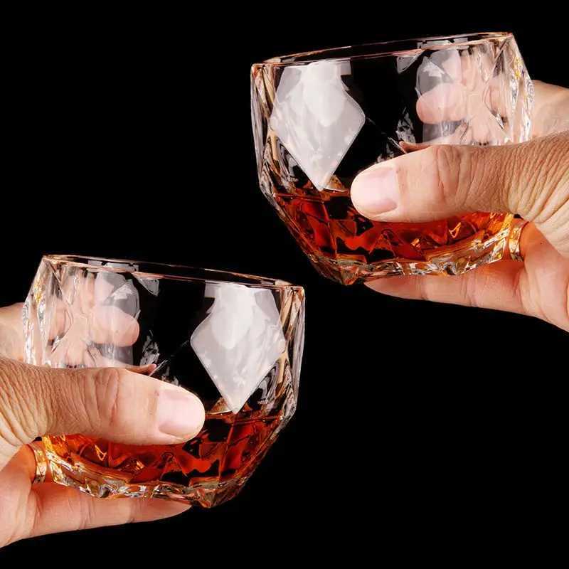 Crystal Whiskey Glass Cup For the Home Bar Beer Water and Party Hotel Wedding Glasses Gift Drinkware C251126