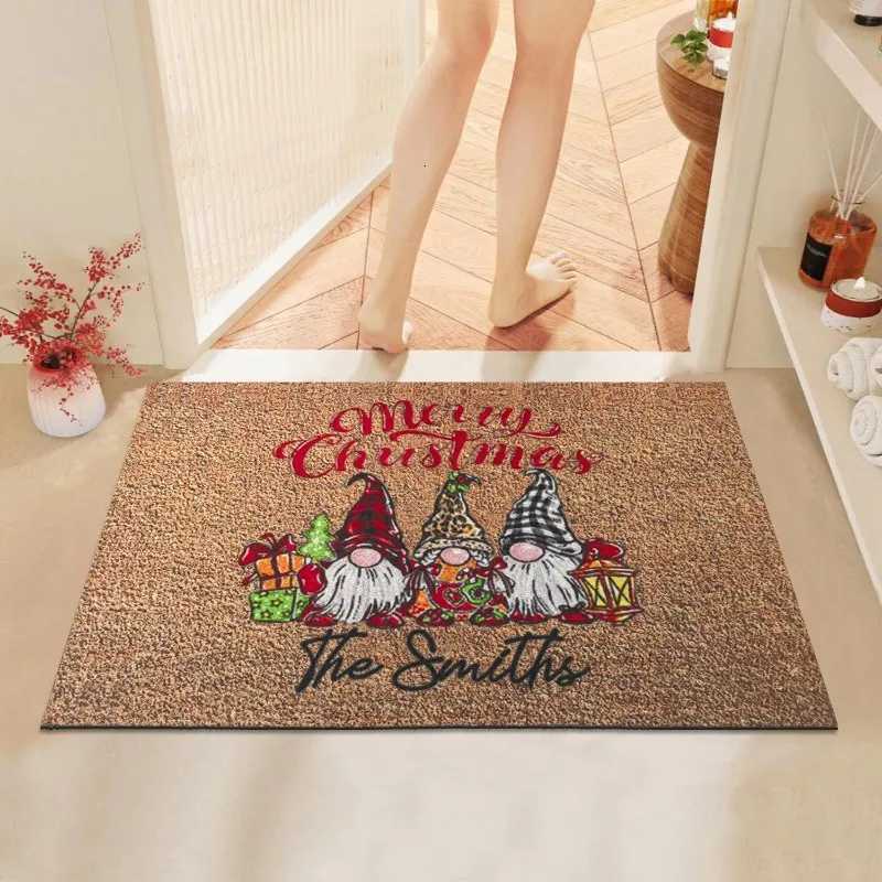 Santa Claus Printed Door Mat Merry Christmas Footmat Christmas Holiday Entrance Bedroom Kitchen Christmas Door Mat DecorationM251126