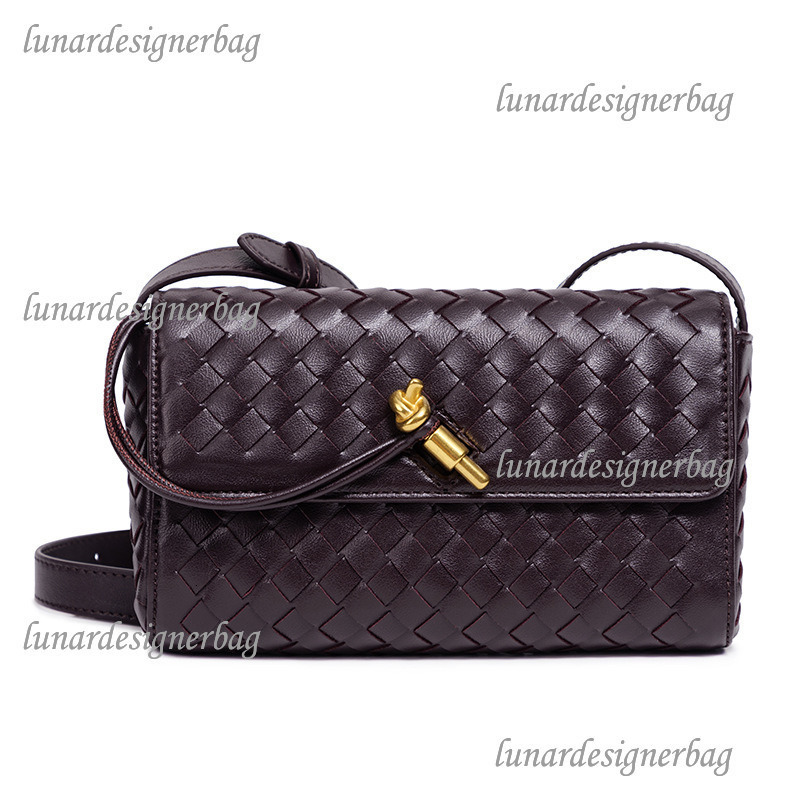 Luxury Brand Designer Bag Women's Bag Niche Design Mini Handwoven Bag Trendy Simple Horizontal Shoulder Bag Fashion Small Square Bag