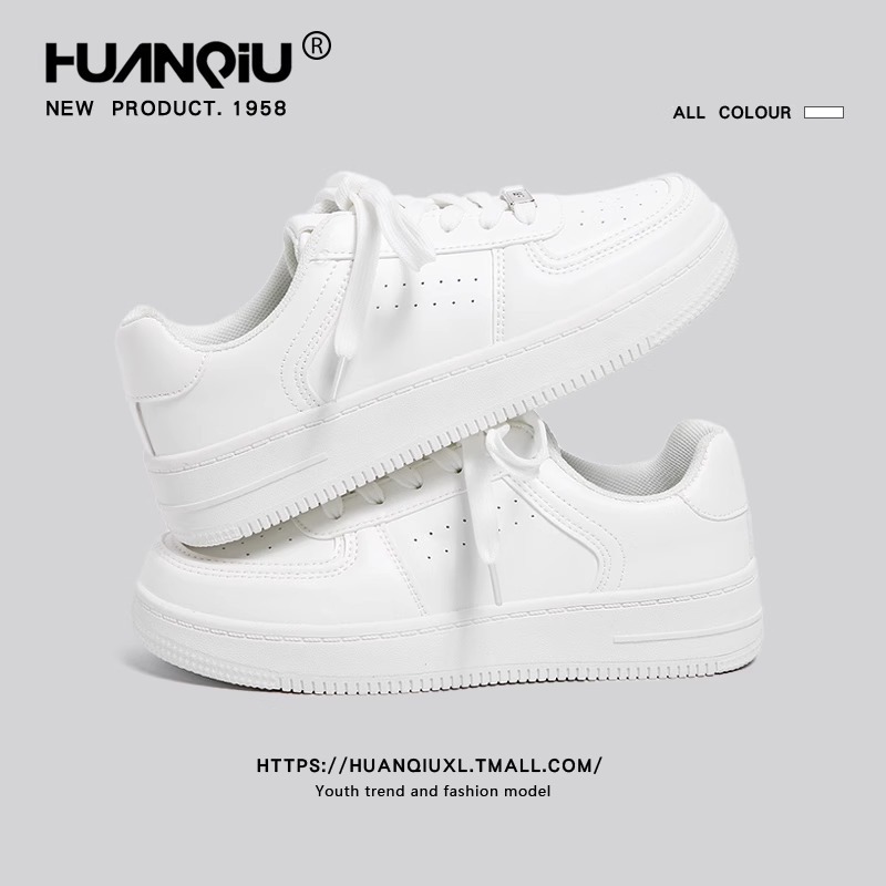 HUANGQIU designer shoes Free shipping new oxhide affordable luxury Winter anti slip snow boots with thick plush cotton shoes Adjustable white