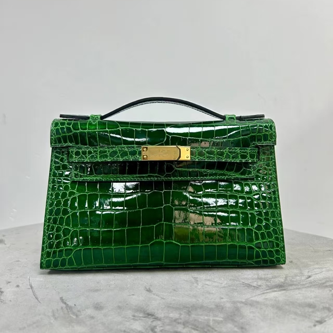 Crocodile Real Leather Top Handle Bags Designer Shoulder Bag Purses And Handbags Women Fashion Crossbody Bag Small Totes With Lock Cowhide Evening Party Clutch 3464