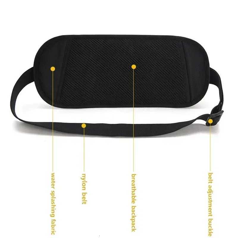 Invisible Travel Waist Pack Pouch for Passport Money Belt Bag Hidden Security Wallet Outdoor Sports Jogging Chest Pack Waist BagT251126