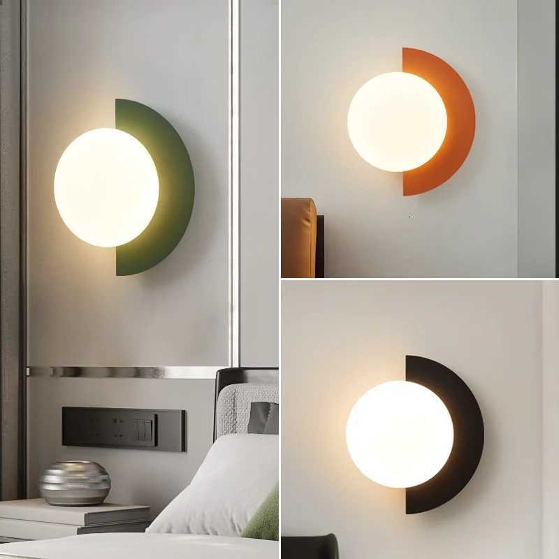 Modern Minimalist Rotoplastic Wall Lamp Bedroom Bedside Lamp Living Room Background Wall Lamp Corridor Balcony Stair Lamp M251126