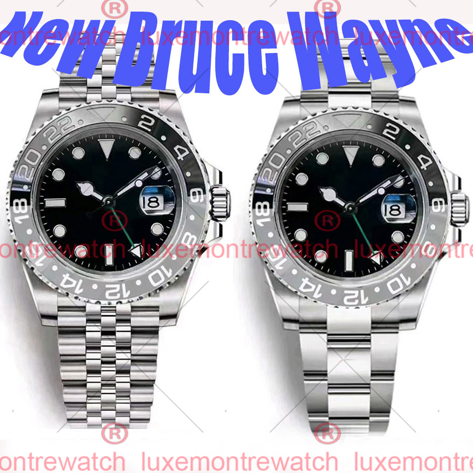 Watch Bruces Waynes Top Model Hours PIN Real Adjustable Oneself Watches Ceramic Bezel Mens Mechanical Automatic Movement Watch Men Band Date Wristwatches R11