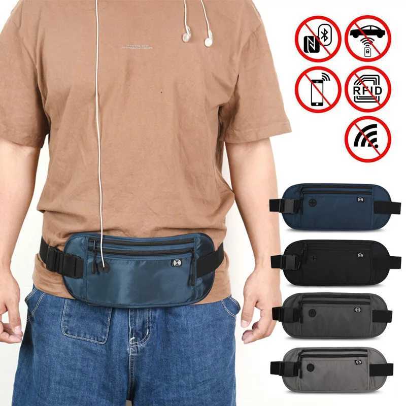 RFID Blocking Waterproof Sport Travel Phone Money Belt Bag Fanny Packs Men Women Hidden Wallet Passport Holder Bag Big CapacityT251126