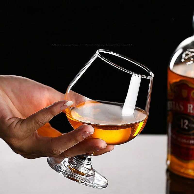 High End Wine Glasses Luxury Cocktail Glass Exquisite Transparent Red Wine Glass Elegant ic Brandy Cup Party Accessories C251126