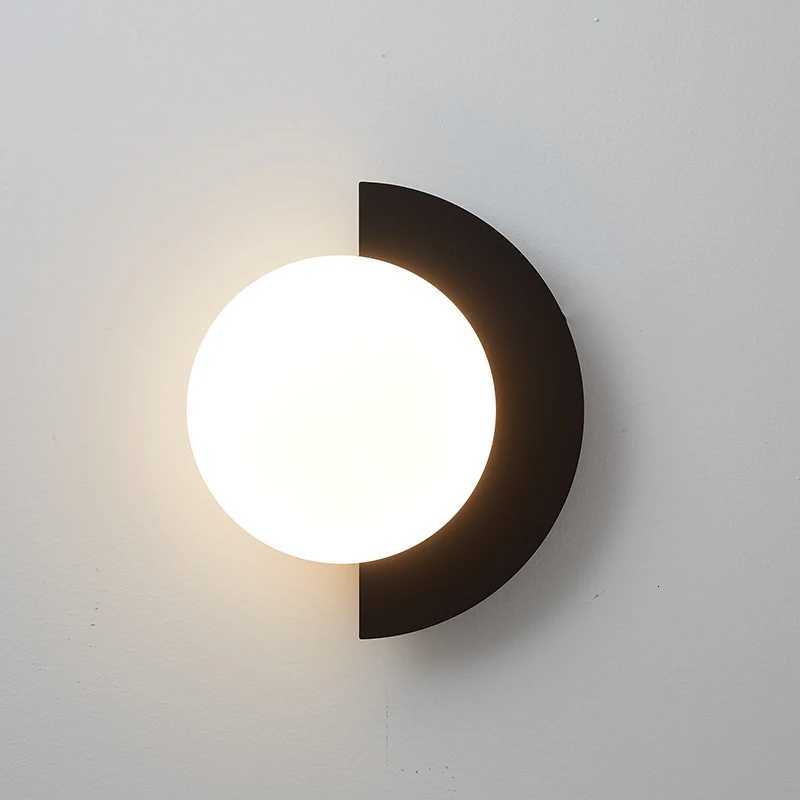 Modern Minimalist Rotoplastic Wall Lamp Bedroom Bedside Lamp Living Room Background Wall Lamp Corridor Balcony Stair Lamp M251126