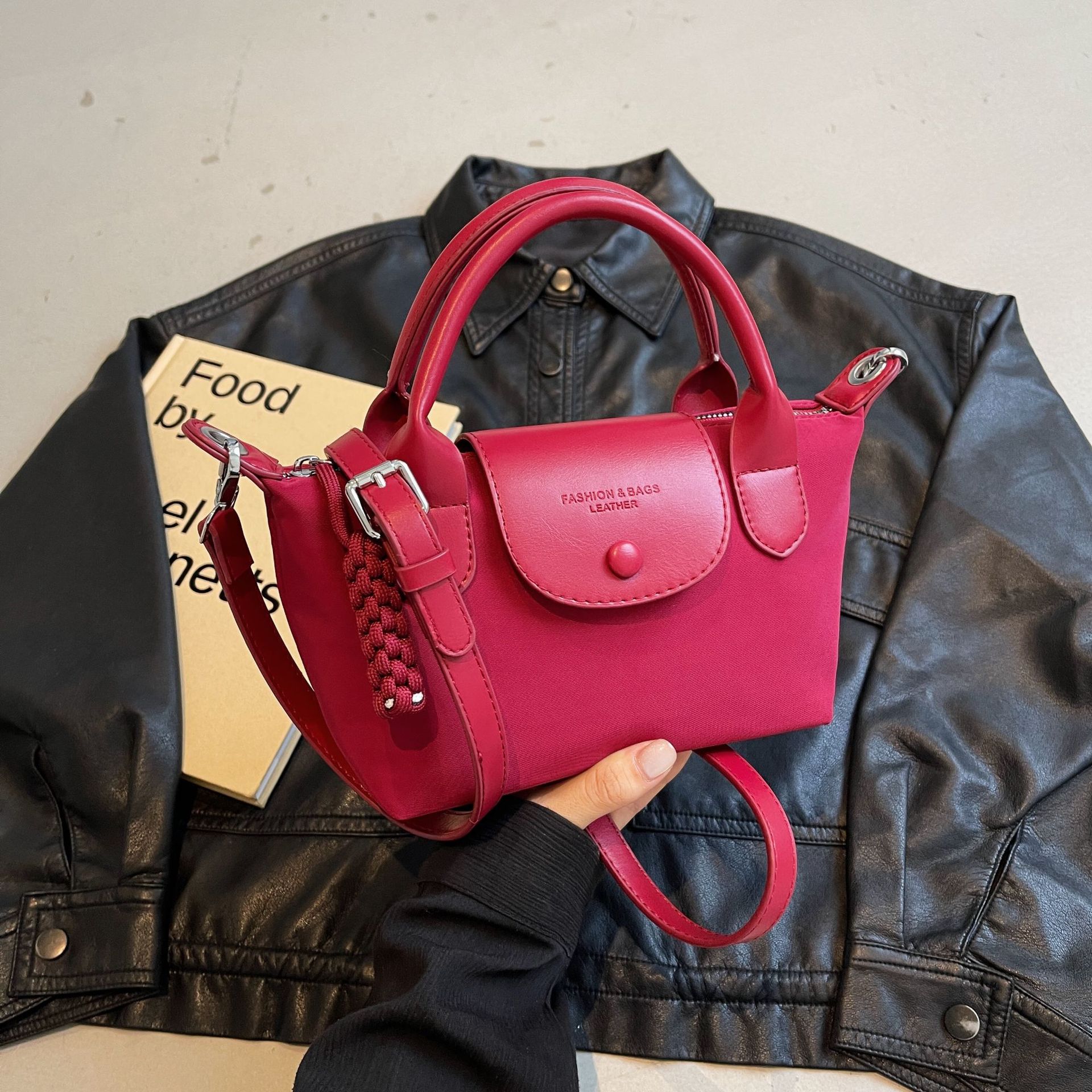 New Oxford cloth multi-color dumpling bag dragon handbag, niche cross-border single-shoulder crossbody bag