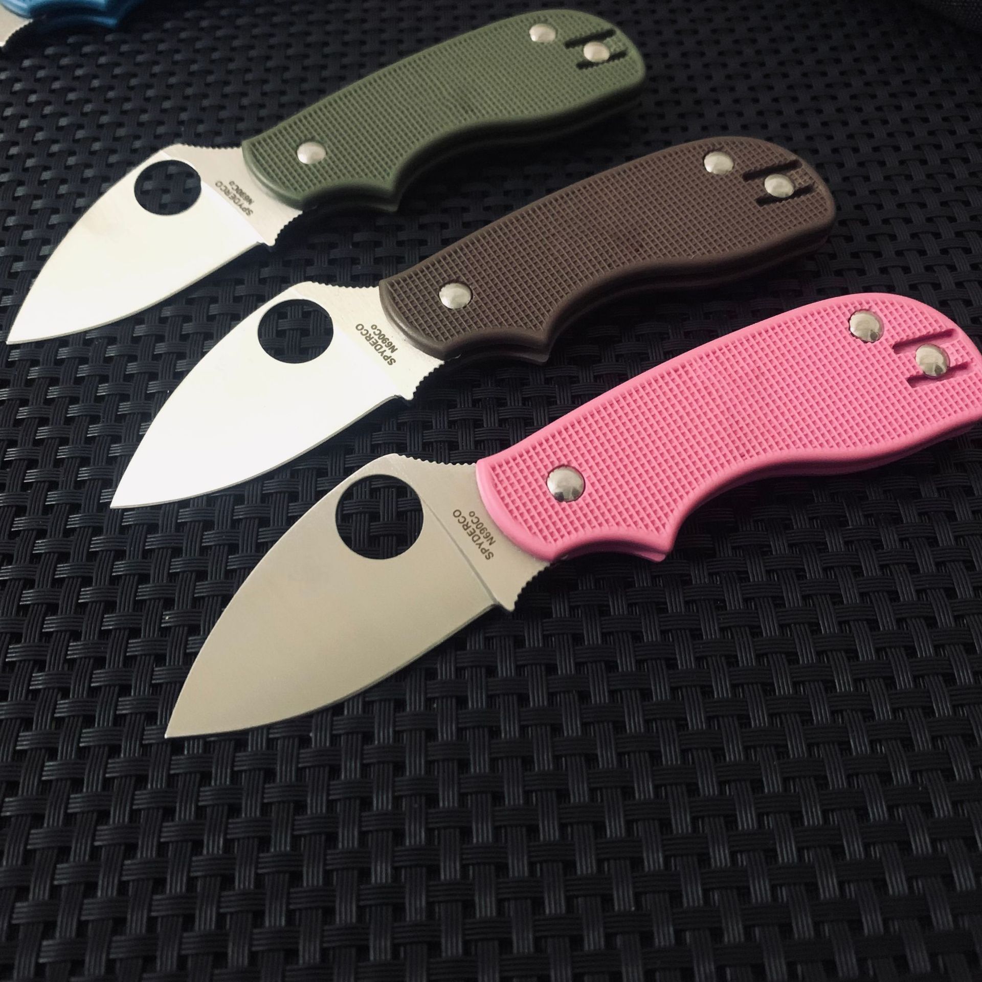 Portable EDC Mini Pocket Folding Knife Nylon Fiber Handle Tactical Hunting Tool Outdoor Hiking Defense Camping Knives