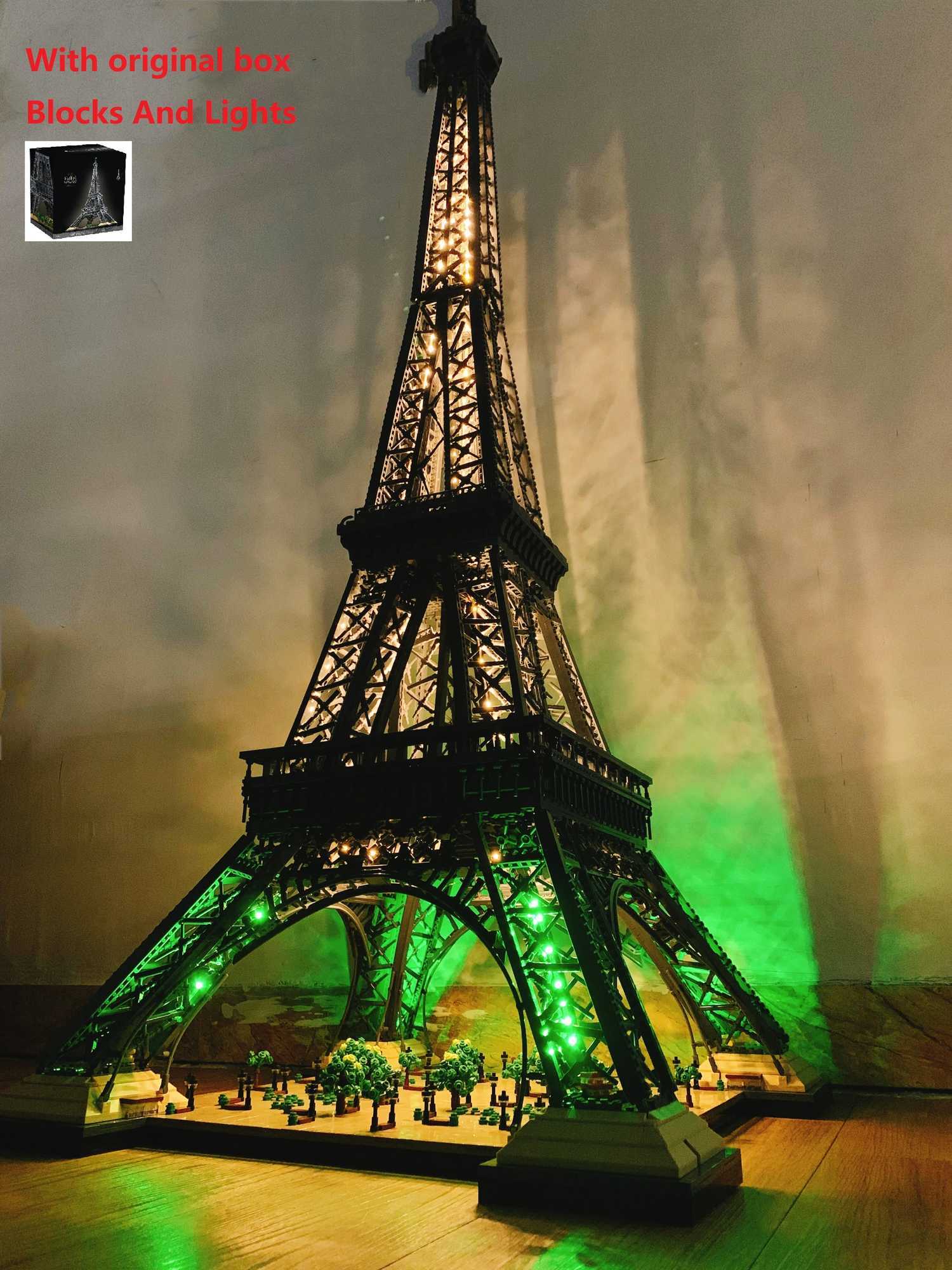 Original Box Christmas Birthday Gifts 10001 Pcs Large The Eiffel Tower Building Blocks Christmas Bricks Toy Compatible 10307T251126