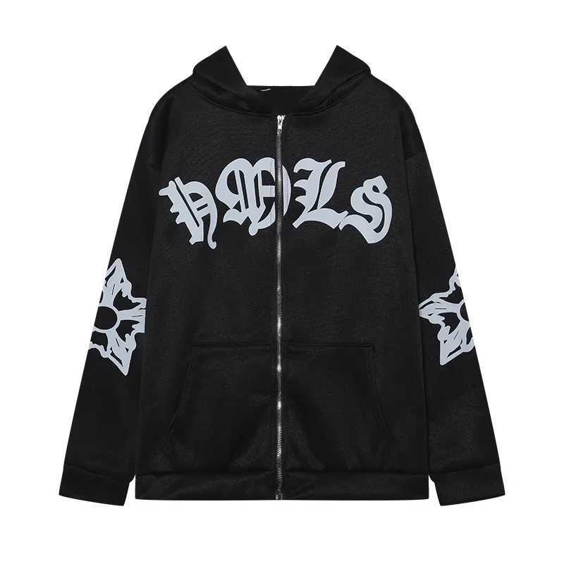 New Womens Street Hoodie Foam Zipper European and American Hoodie J251136