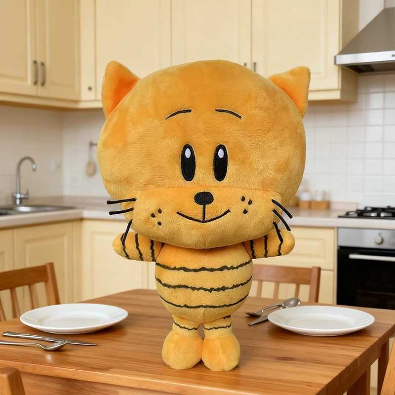 Cute Dog Man Plush Toys w Lil Petey Cat Plush Soft Stuffed s Toys Gifts For Children Kids Xmas Birthday C251202