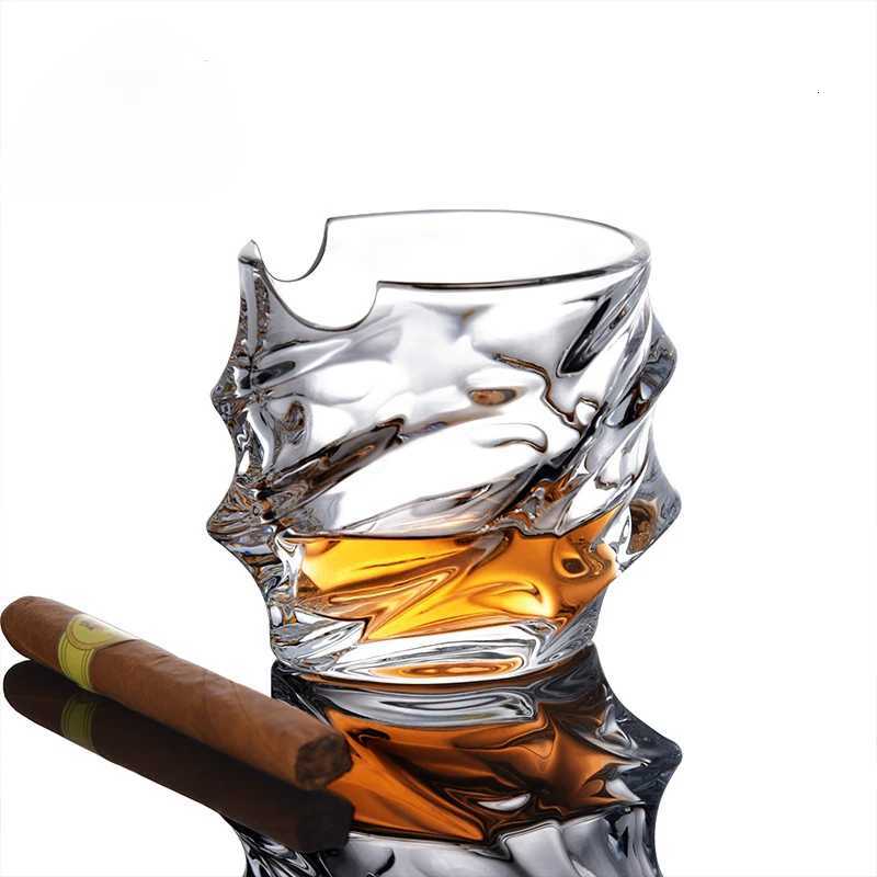 Whiskey Glass Cigar Holder Home Glass Bar Beer Glass Wine Glass High End Business Wine Glasses C251126