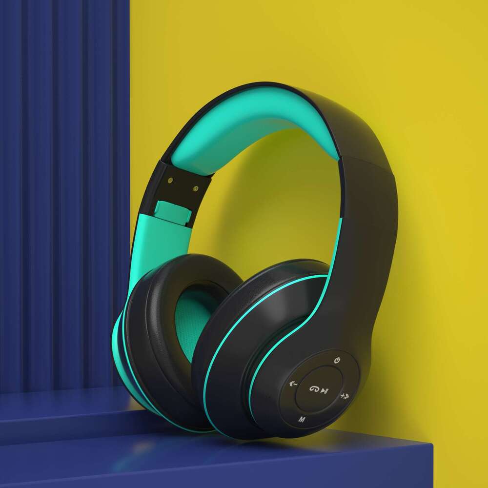Famous Brand Cross Border Hot Selling College Style Head Mounted Wireless Bluetooth Headset Low Latency Gaming Call Online Class Heavy Bass Earphone