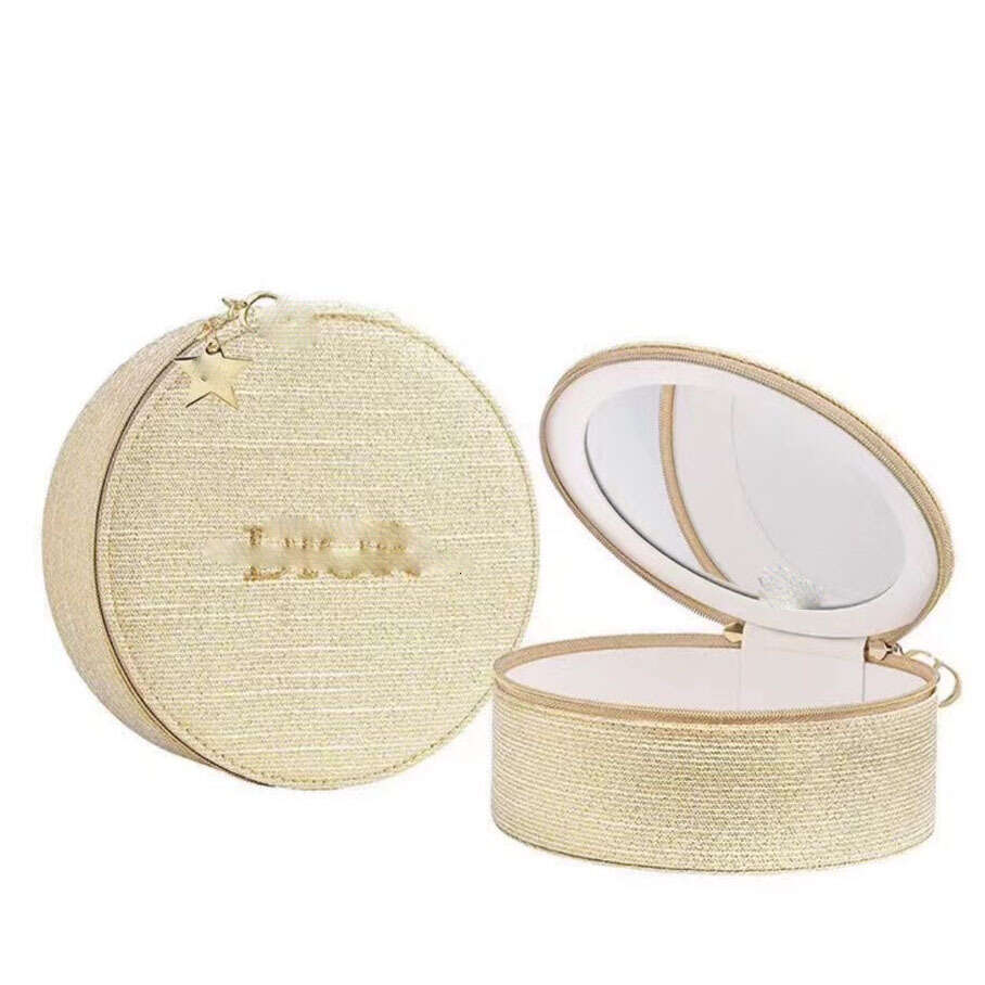 Christmas limited gift gold makeup bag storage bag