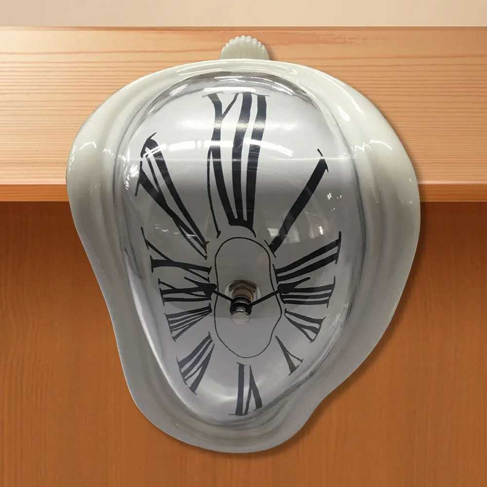 Creative Melting Clock Novel Surreal Melting Distorted Wall Clocks Surrest Salvador D Style Wall Watch Home Decoration C251126