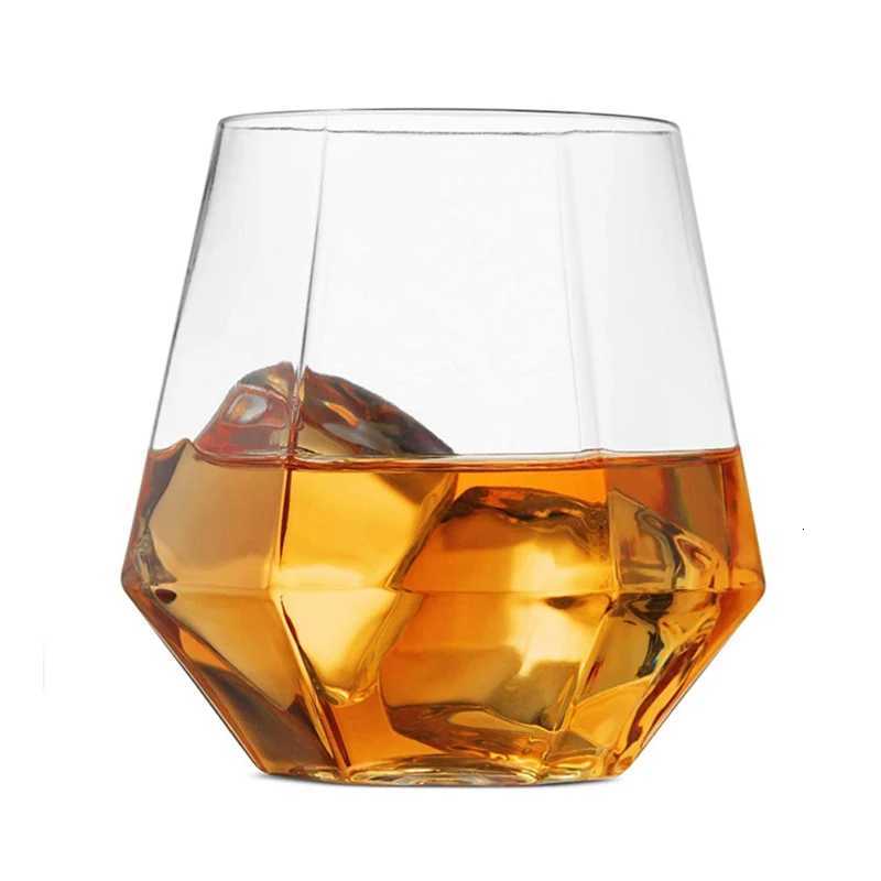 360ml Plastic Whiskey Cup Wedding Wine Glasses Drinkware Transparent Cocktail Glass Party Bar Club Drinking Tools Tea Coffee Mug C251126