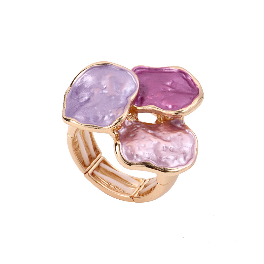 25 New Luxury Palace-style in Ring Colorful Enamel Adjustable Jewelry Rings Fashion Geometric Resin Rings for Women Party Holiday Gift gold designer l - view 7