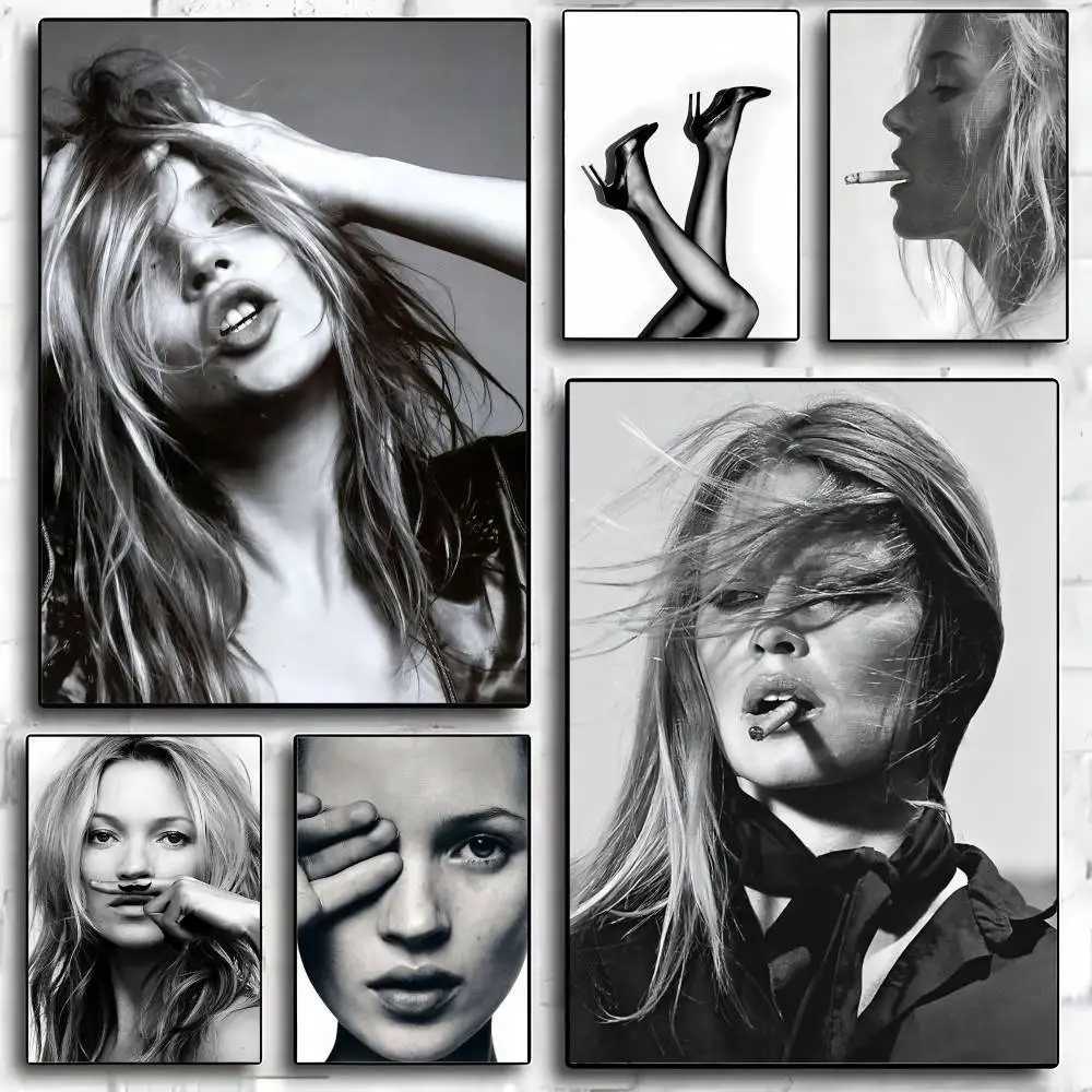 Vintage K-Kate Moss Picture Poster High Quty Print Home Decor Wall Art Mural Room Bar Decoration Y251126