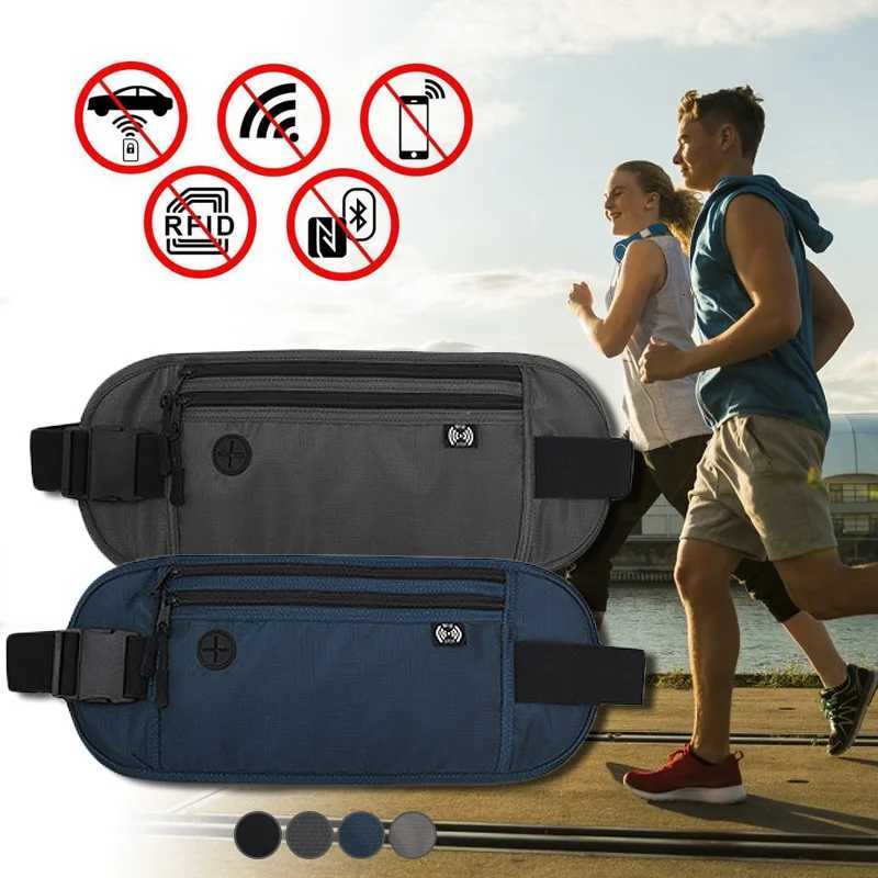 RFID Blocking Waterproof Sport Travel Phone Money Belt Bag Fanny Packs Men Women Hidden Wallet Passport Holder Bag Big CapacityT251126