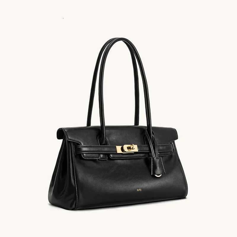2025 new womens underarm hand-held shoulder bag niche commuting large capacity shoulder bag genuine leather briefcase K251125