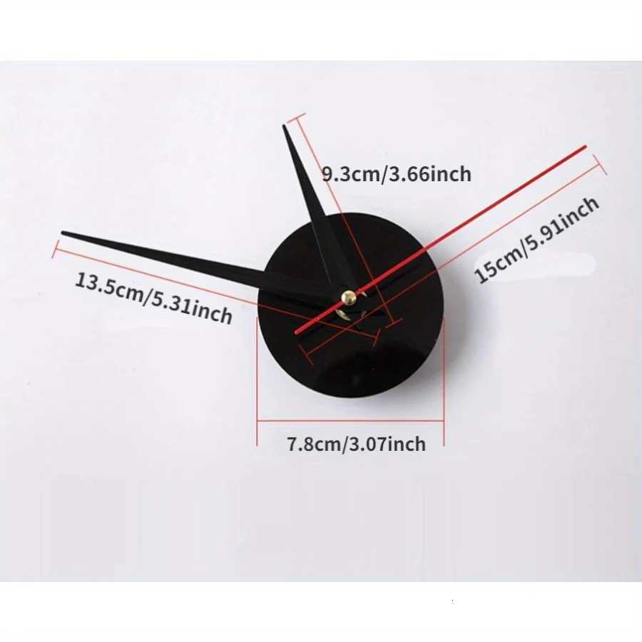 1pc Glow-in-the-dark Wall Clock Living Room DIY Wall Stickers Mute Acrylic Clocks Creative Hour Hand Home Furnishings C251126