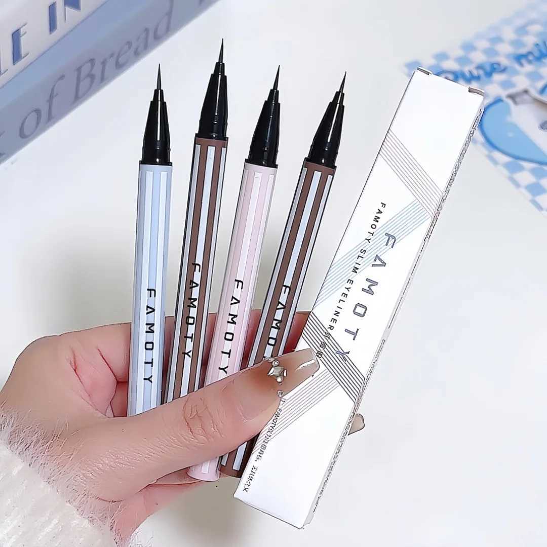 FAMOTY Ultra Slim Liquid Eyeliner Pen 001mm Fine Tip 12H Waterproof Smudge-proof Easy Control for Beginners 4 Colors EyelT251126