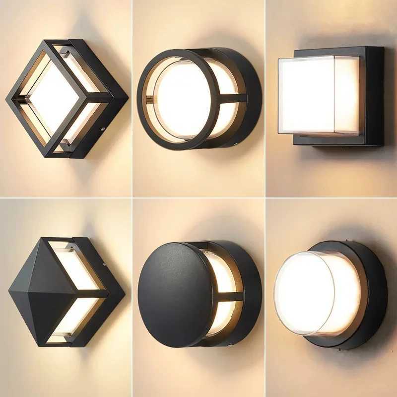 Waterproof Wall Lamp LED Bedroom Living Room Lamp Home Outdoor Lighting Circular Moon Lamp Wall Decoration Creativity 90-265V M251126