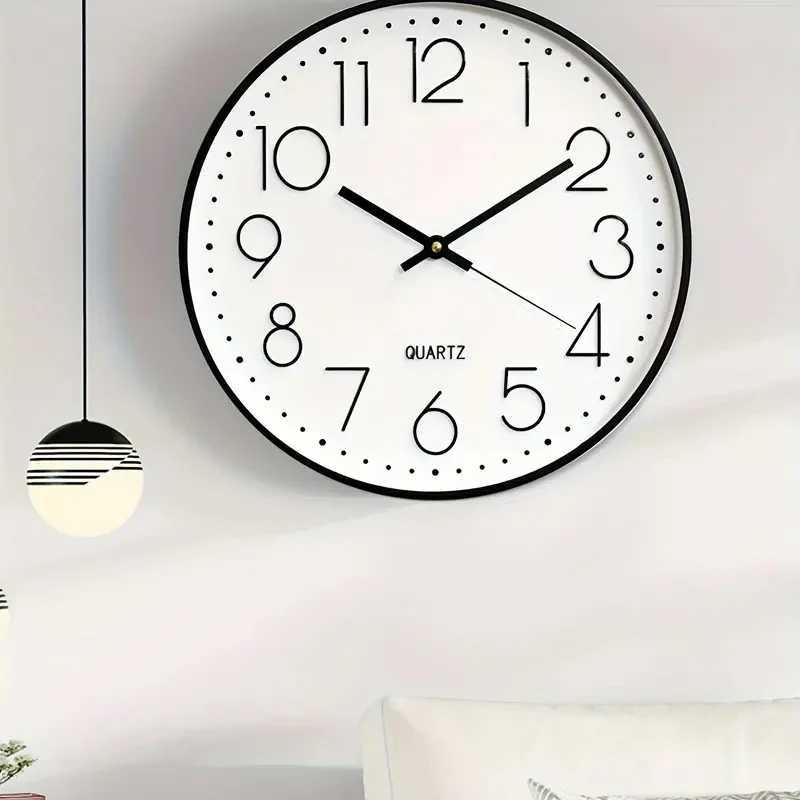8 Inch Mute Quartz Wall Clock Cubic Digital Clock Living Room Bedroom Wall Clock Simple Digital Clock Home Decorations C251126