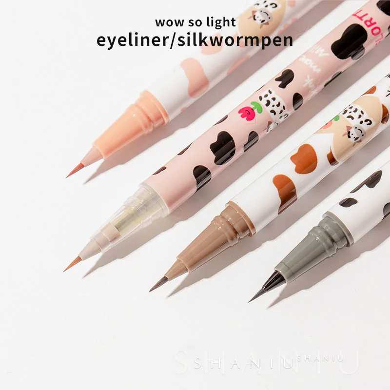 Flortte Ultra-fine Liquid EyelinerLying Silkworm Pen Waterproof Long Lasting No Smudging Eye Liner Applicator PencilT251126