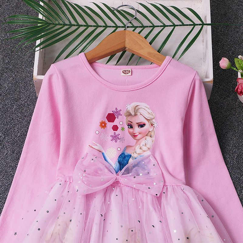 DISNEY baby girl designer clothes infant designer clothes Elsa princess dress Holiday dress for little girl dress birthday outfit comfortable and soft