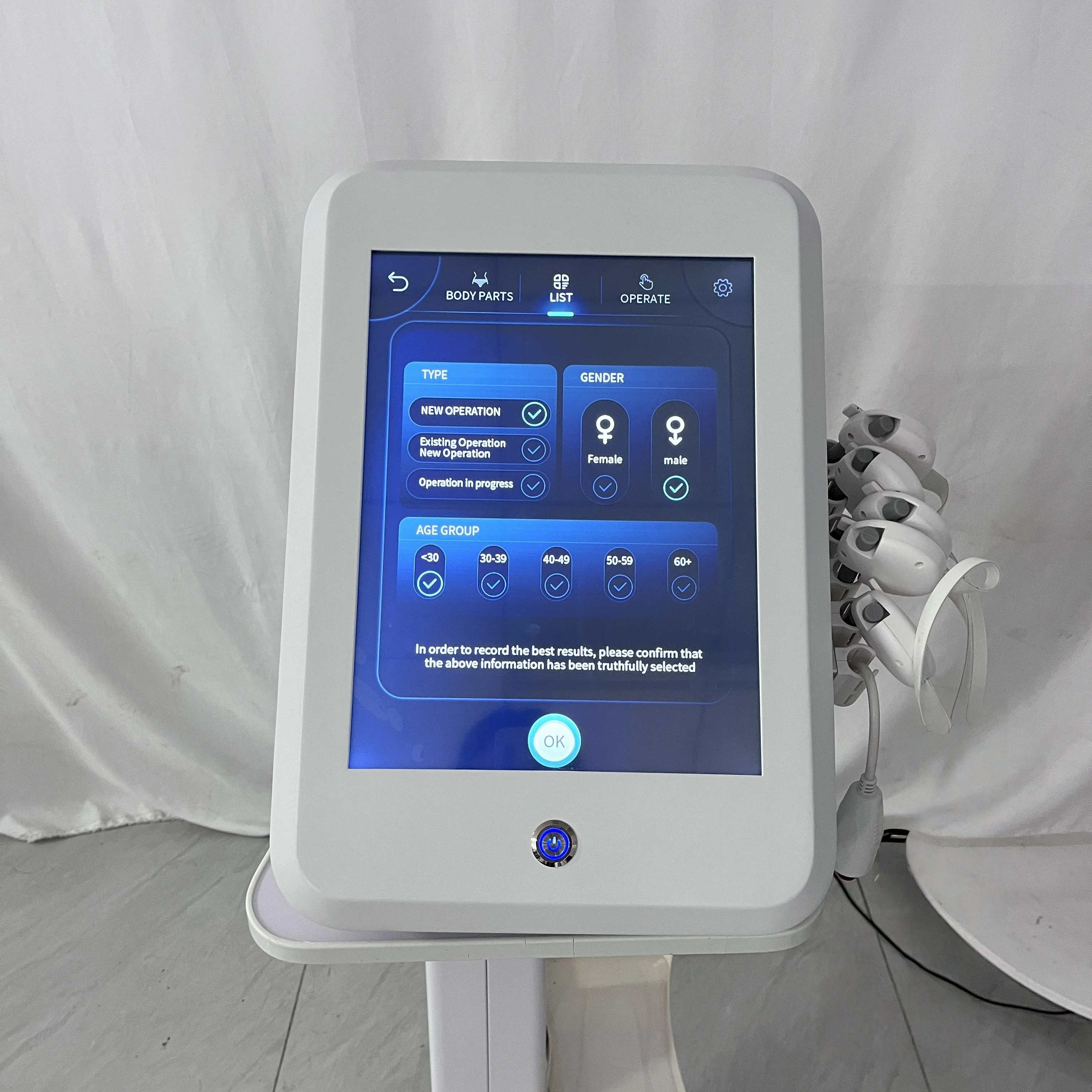 Magnetic Face Lifter Ems Beauty Salon Uses Face Slimming Magic Wrinkle Removal, Firming and Shaping Beauty Instrument Multi-Mode Care