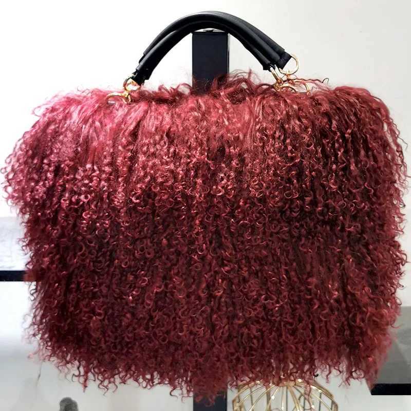 luxury Real Fur Chain Shoulder Bag for Women Designer Purses and Handbags Womens Party CluTCh Crossbody Bag High Quality K251125
