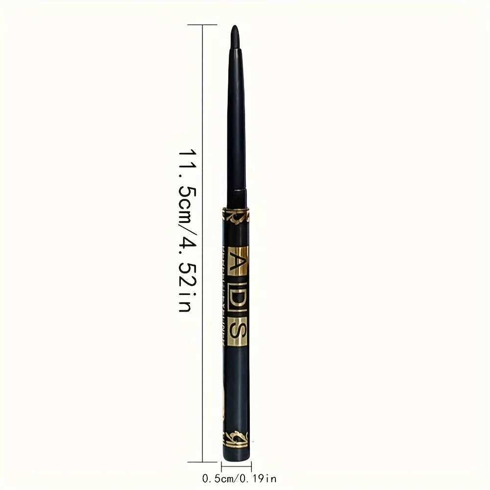 2pcs Black Eyeliner Pencils - Waterproof Sweatproof Smudge-Proof Easy to Rotate for Perfect Eye MakeupT251126