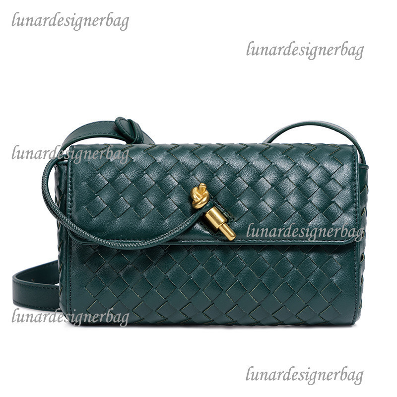 Luxury Brand Designer Bag Women's Bag Niche Design Mini Handwoven Bag Trendy Simple Horizontal Shoulder Bag Fashion Small Square Bag