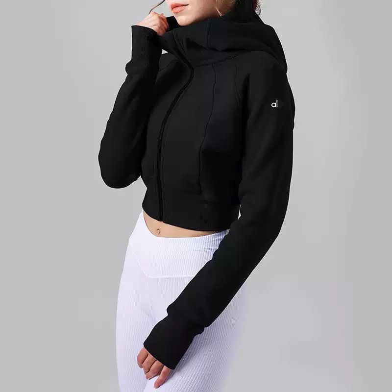 yoga jackets, alonessity outdoor training sports jackets, mountain climbing and fitness outdoor sports jackets, quick-drying sports suit tops, zipper tops