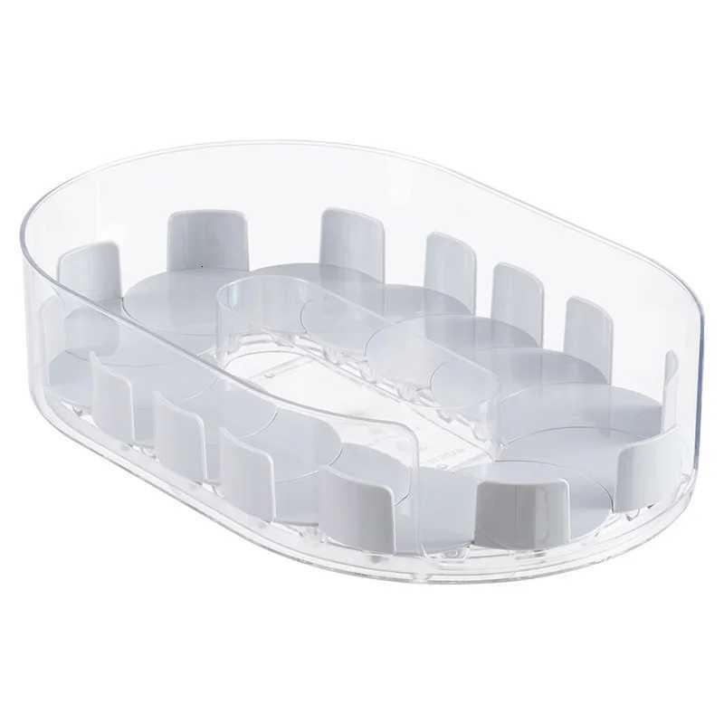 Refrigerator beverage organization kitchen bottle storage rack can turntable seasoning box bottle Y251126