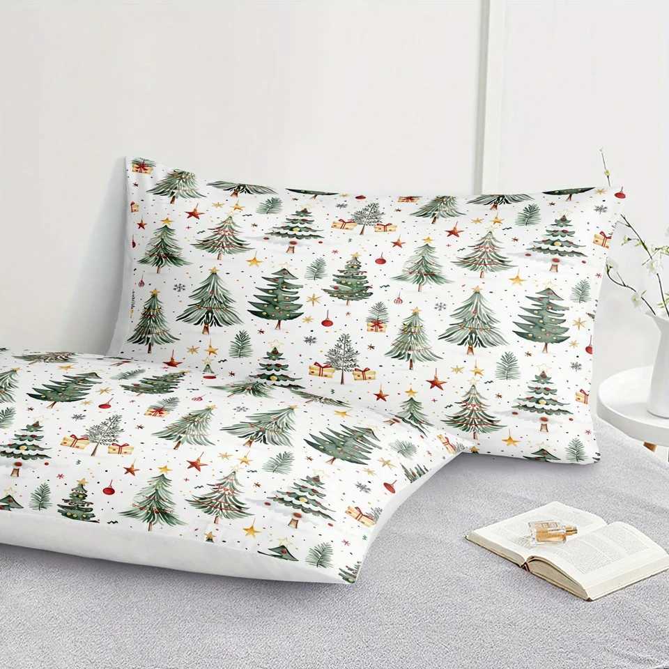 Christmas Christmas Tree Bedding Set 3D Printed Duvet Cover Set Single Twin Double Size Home Decor Duvet Cover Set Christmas Gift For Kids Y251126