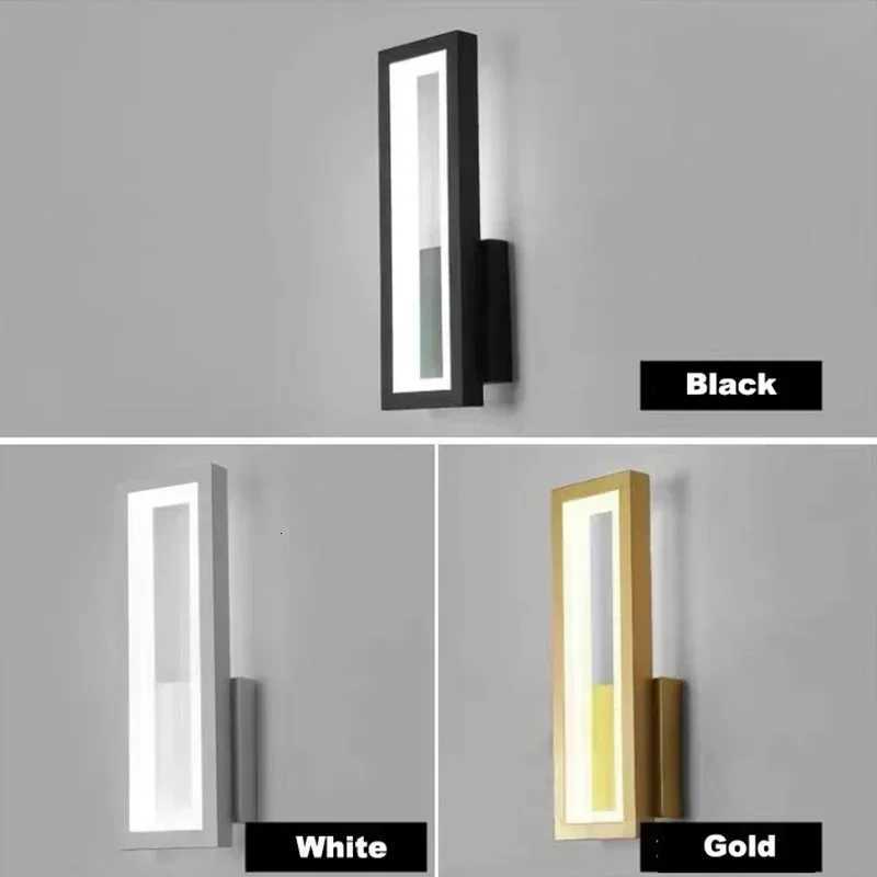 Modern Minimalist Wall Lamp Home Decoration Wall Decoration Bedside LED Sconce Black and White Ceiling Light Corridor Decoration M251126