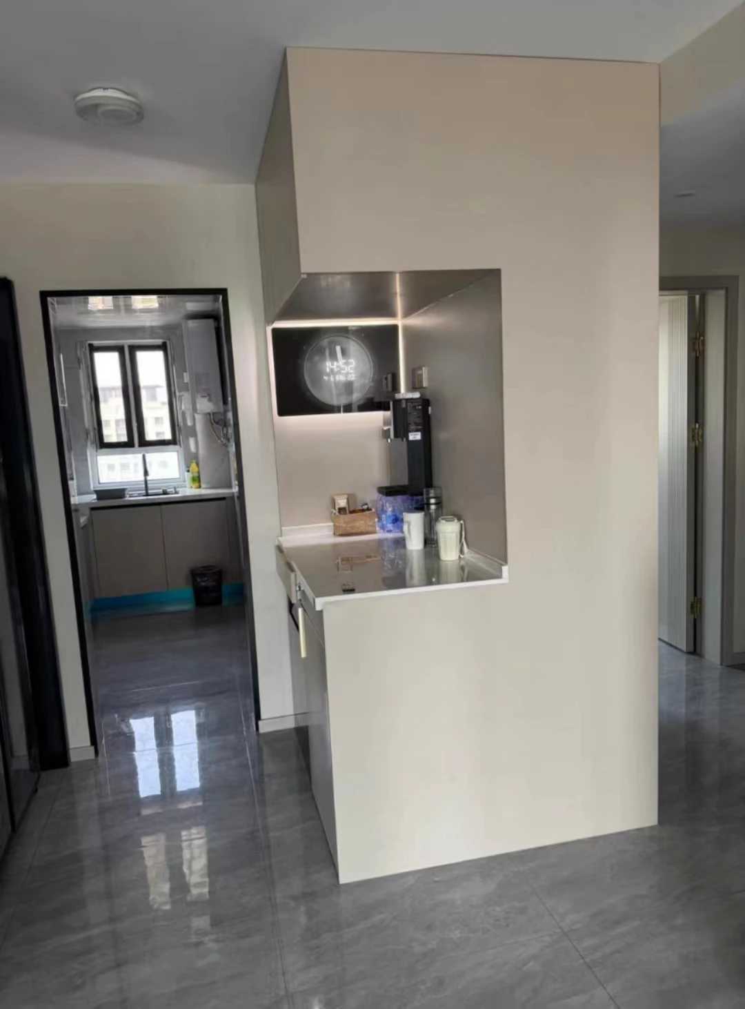 Large Size Digital Wall Clock with LED LightThe Moon Pattern Muted Quartz Wall Clock for Home Decoration C251126